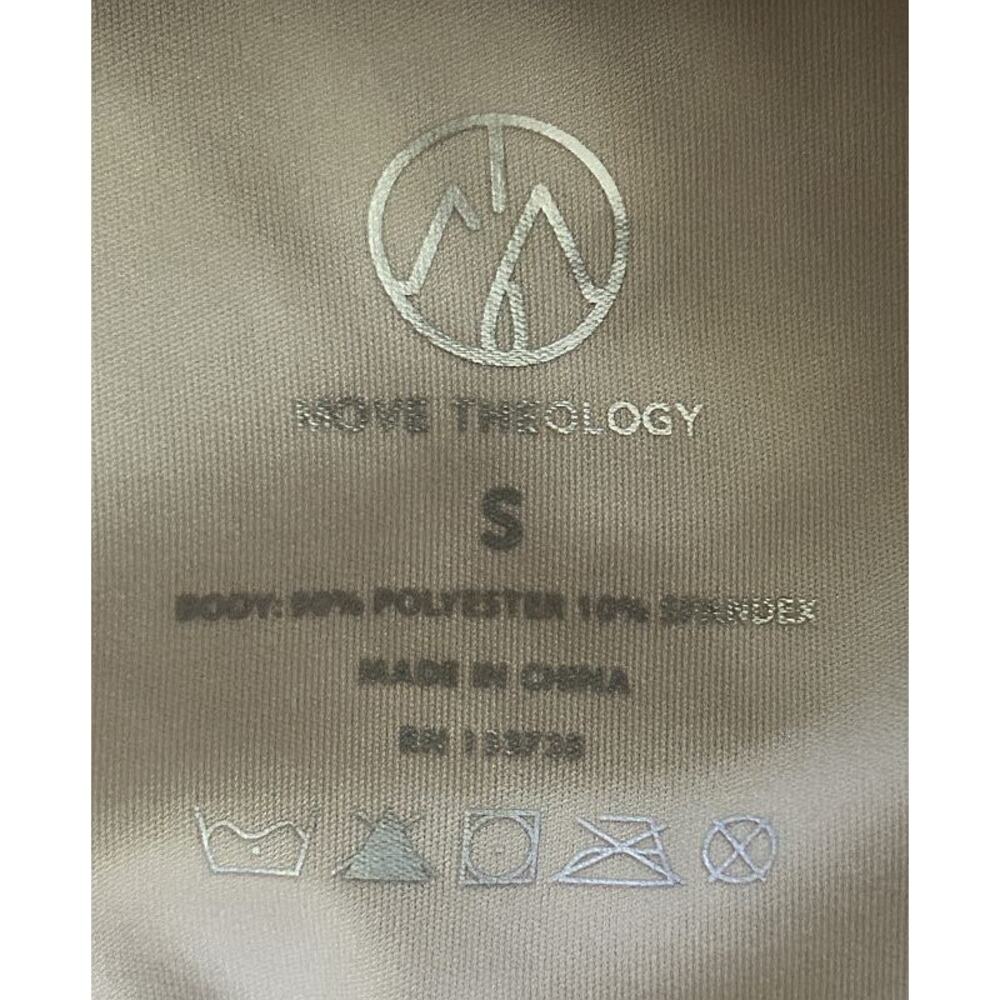 NWOT Move Theology Cream Ribbed Cropped Athletic Tank Small - Picture 5 of 5